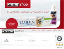 Tablet Screenshot of krane-brillen.de